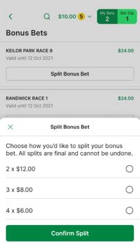Using a TAB Bonus Bets on TAB App .